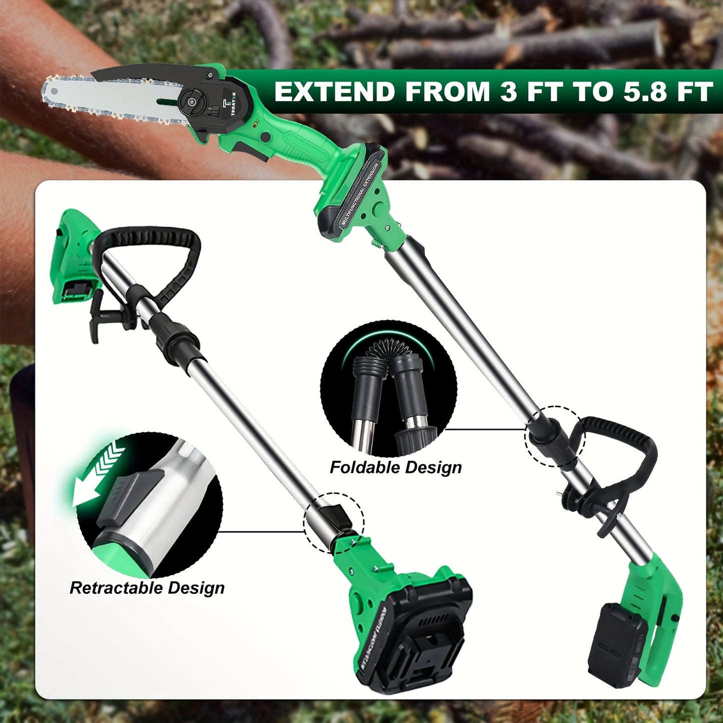 Cordless Pole Saw,