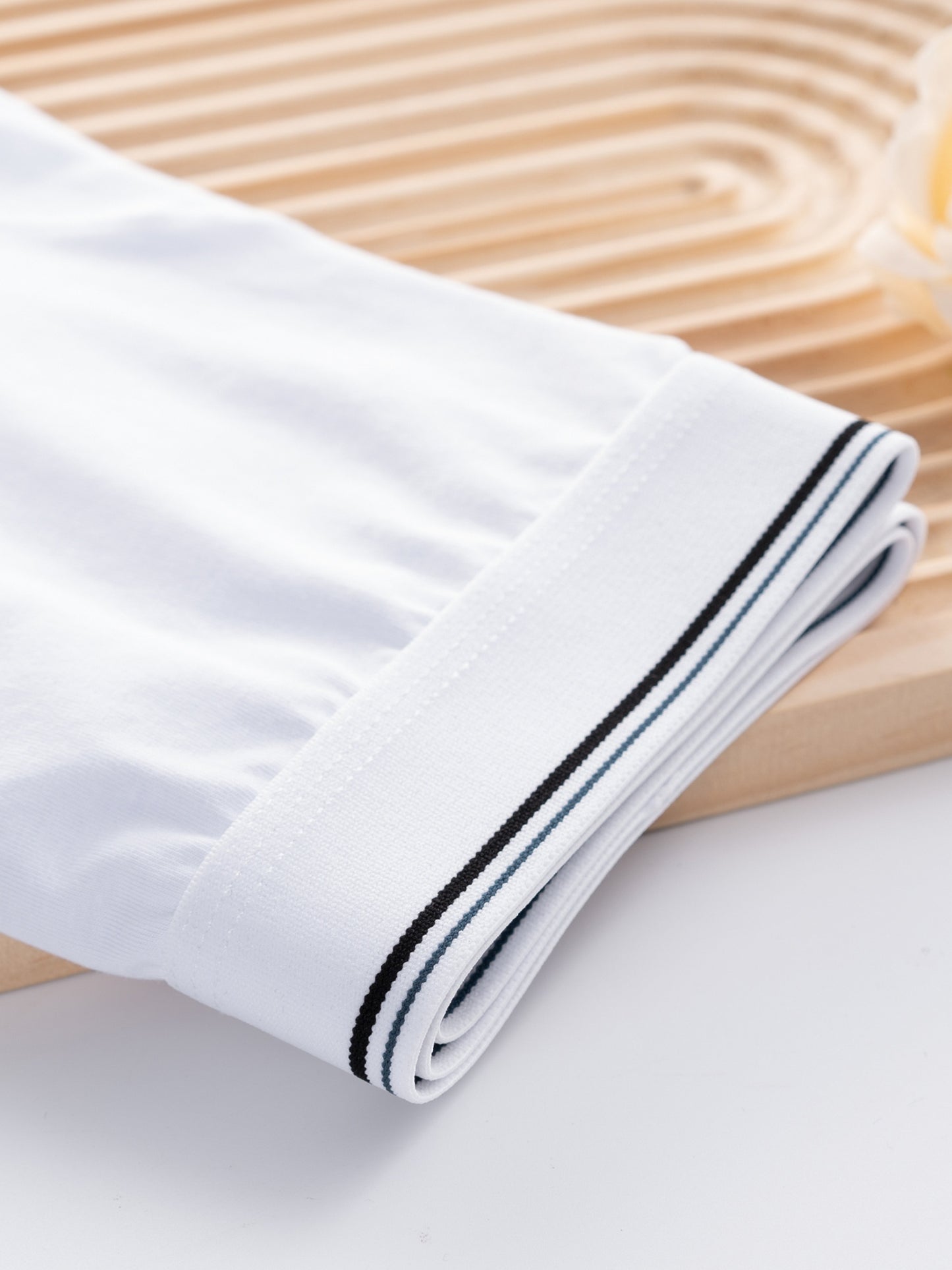 White Cotton Men's Boxer Briefs