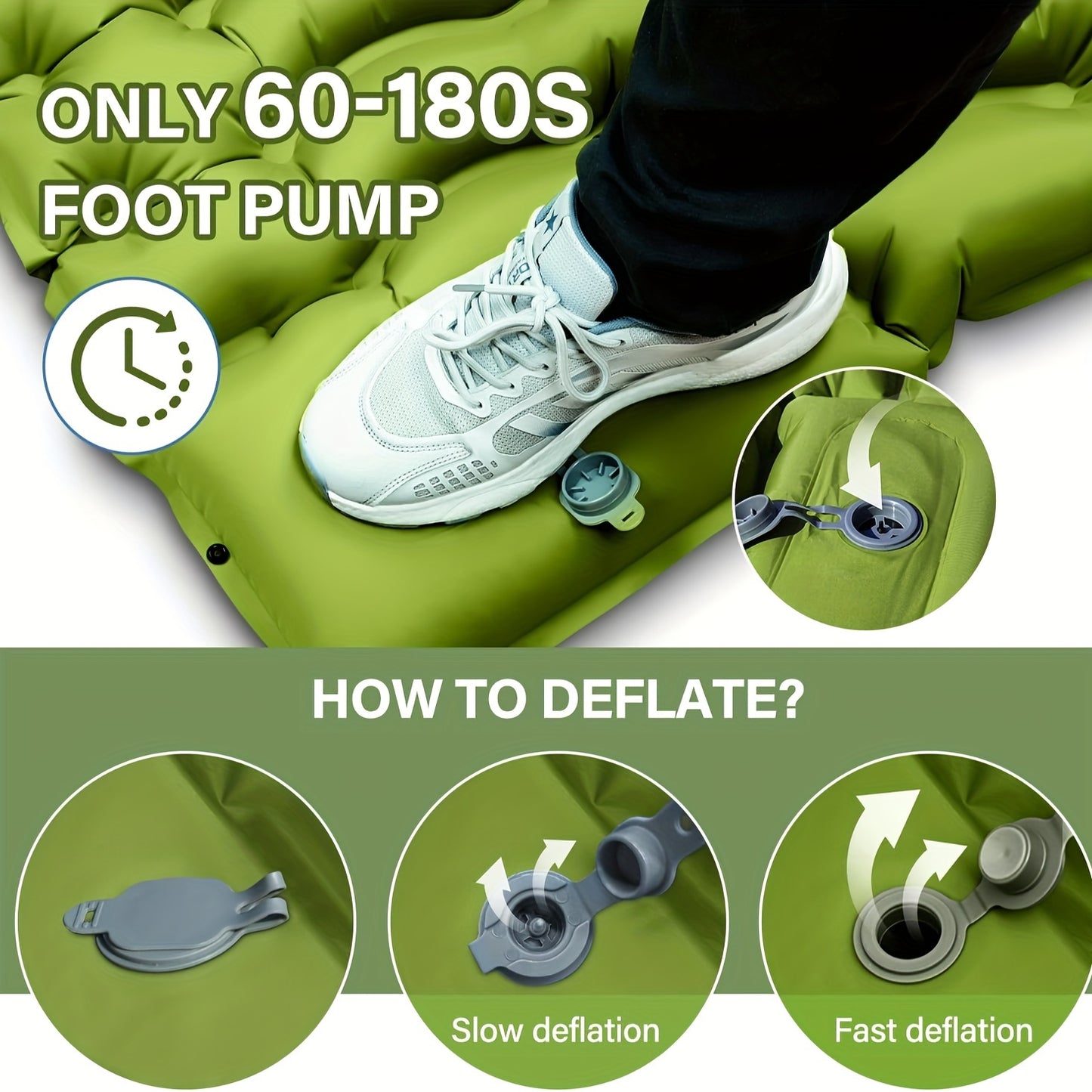 Inflating Double Sleeping Bag