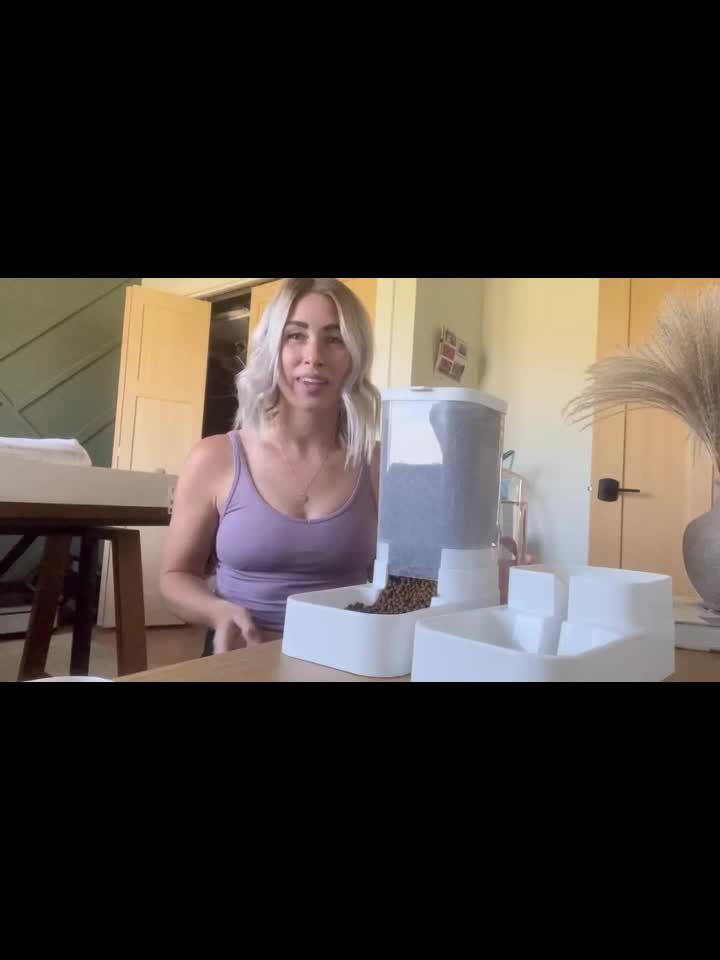 Dog Feeder And Water Dispenser