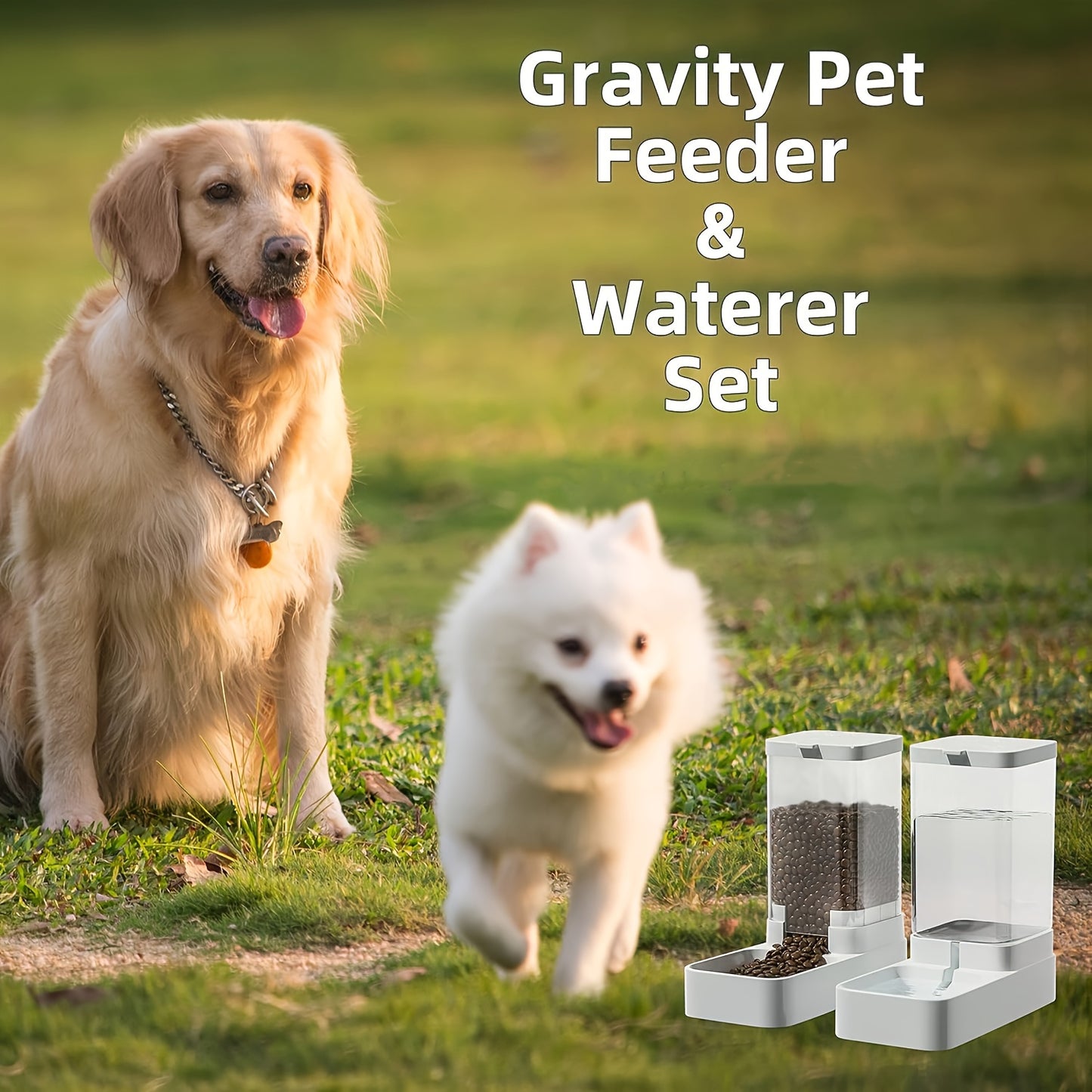 Dog Feeder And Water Dispenser