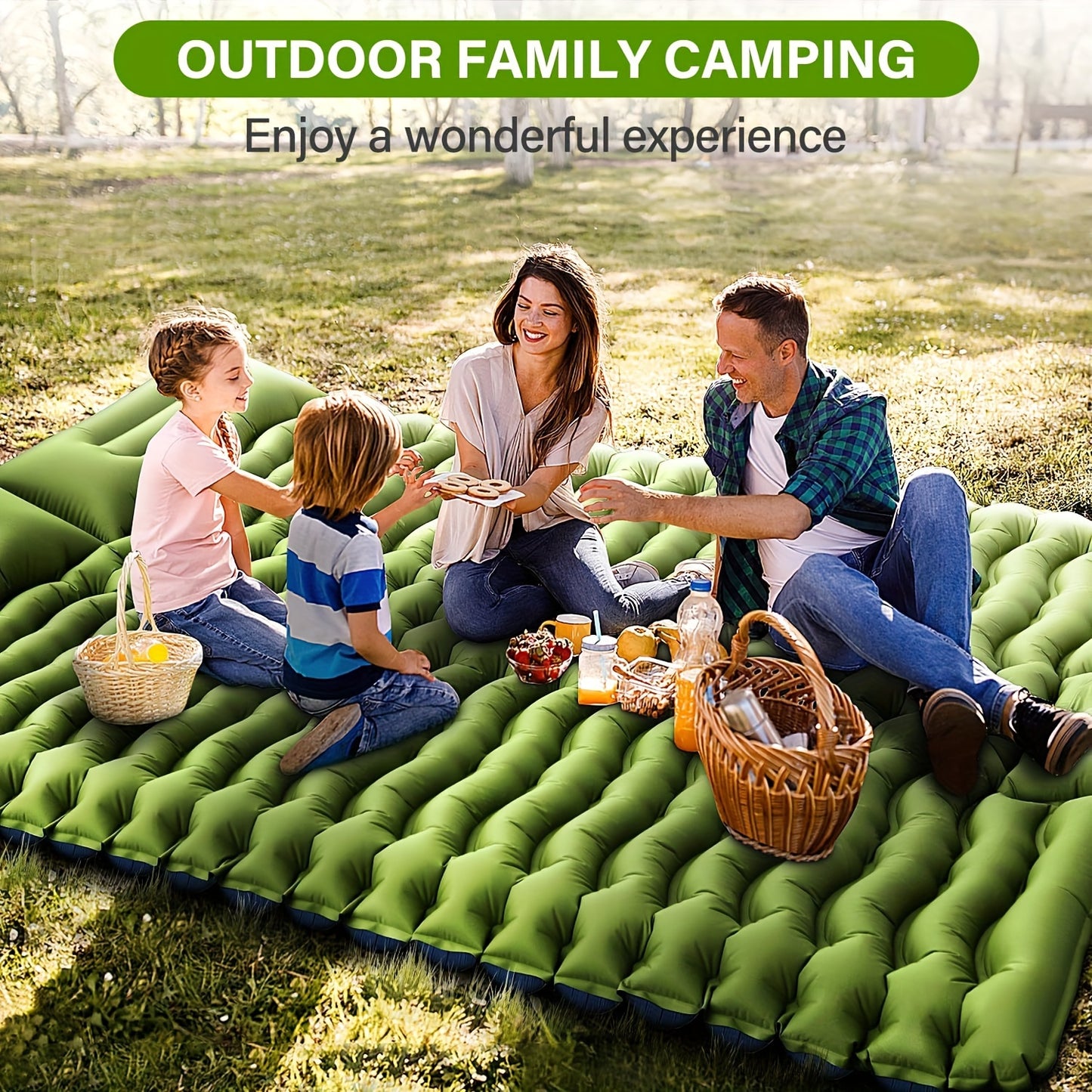 Inflating Double Sleeping Bag
