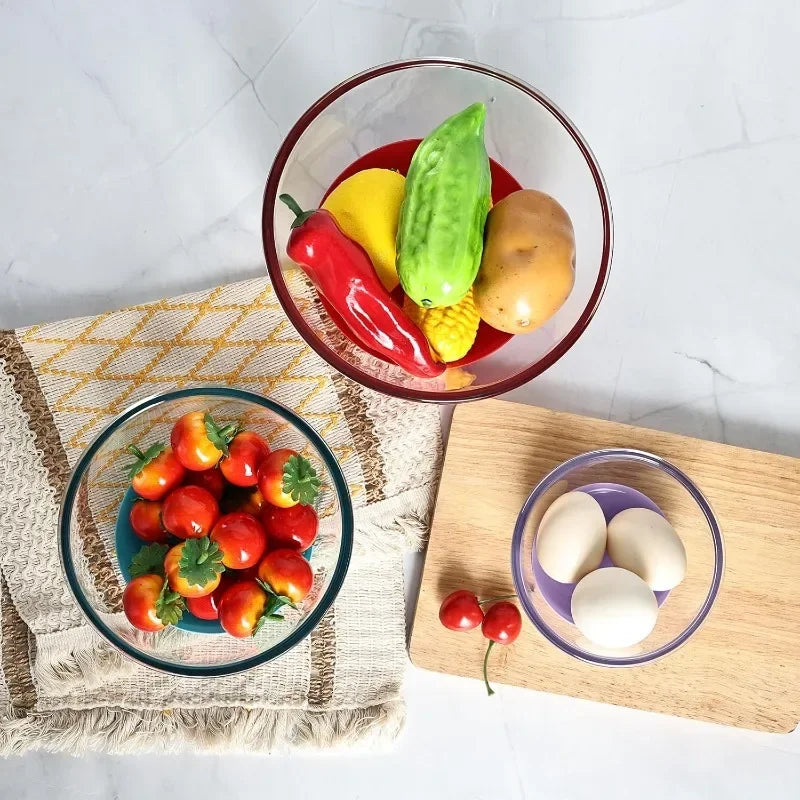 Glass Mixing Bowls HEAVY DUTY