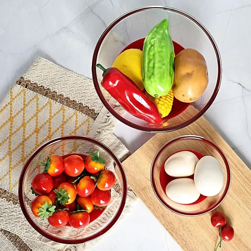 Glass Mixing Bowls HEAVY DUTY