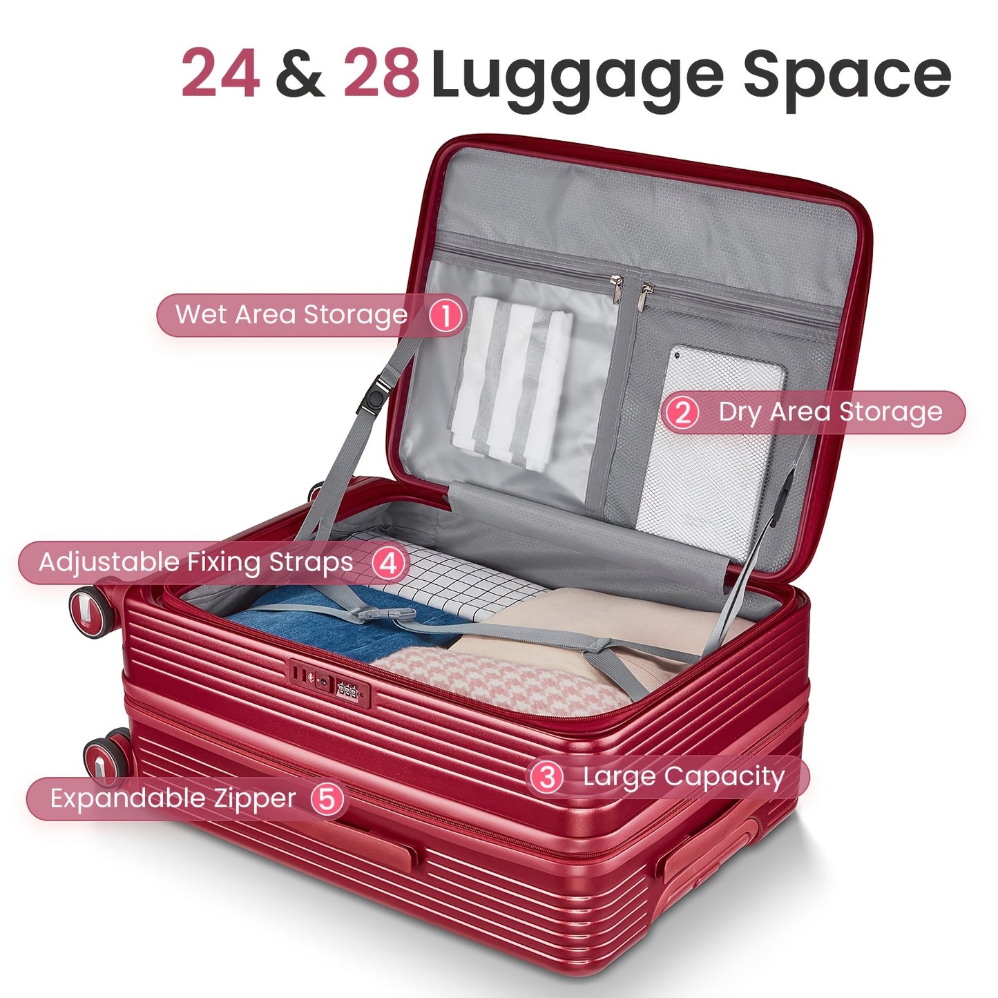 3PC Luggage Sets