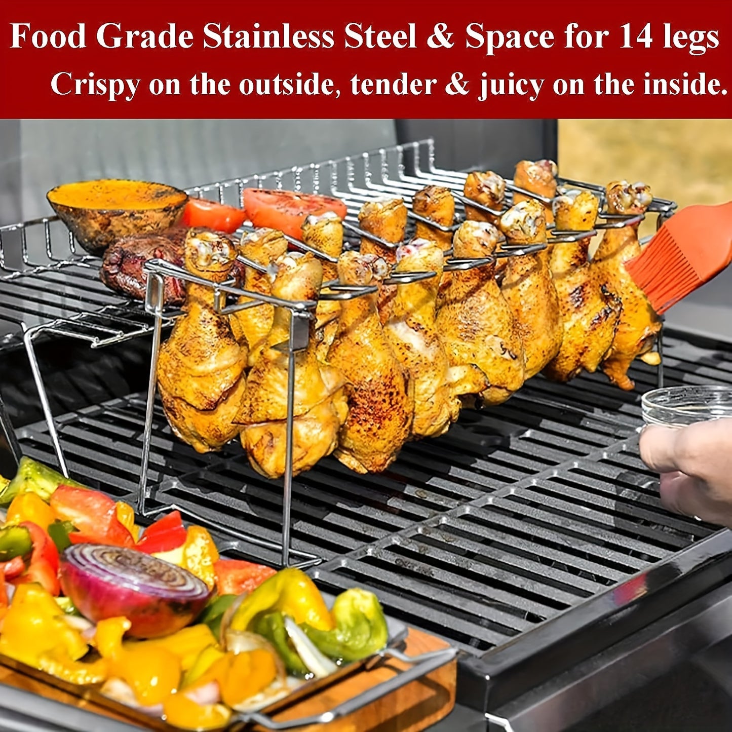 Grilled Chicken Leg Rack