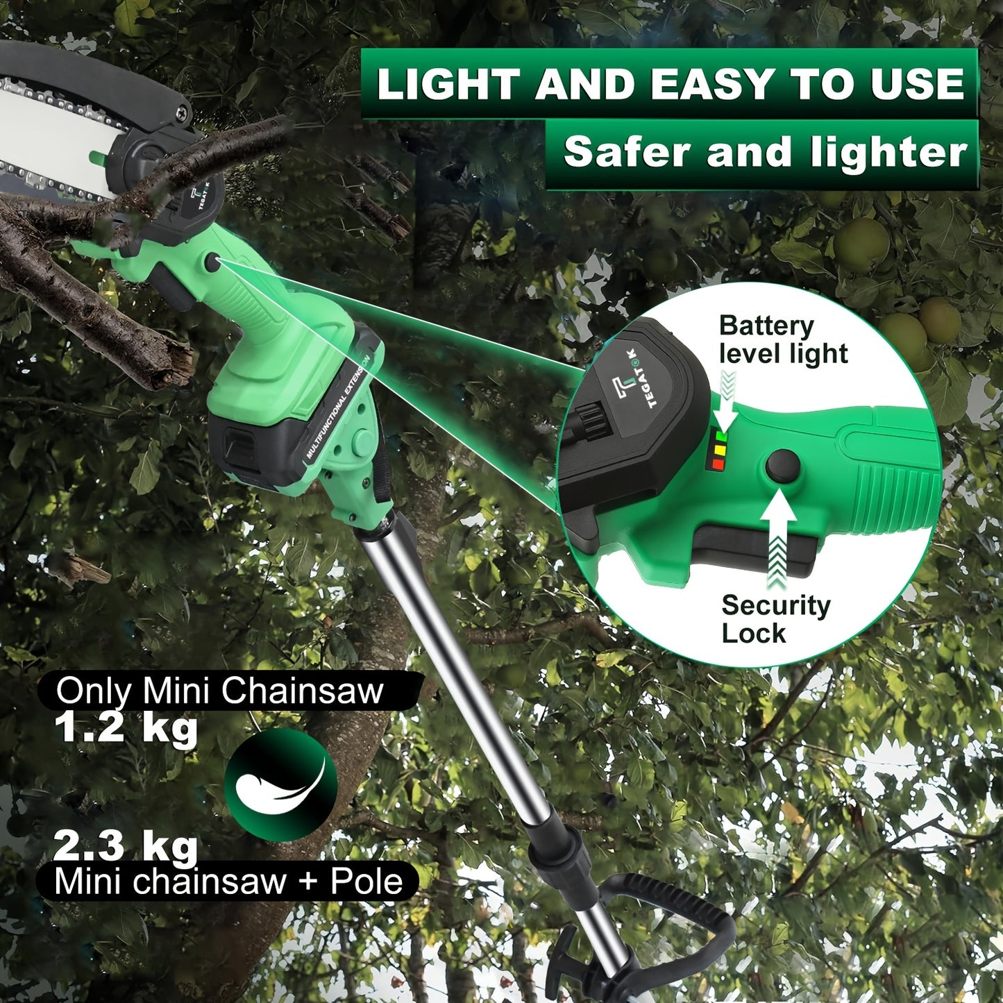 Cordless Pole Saw,