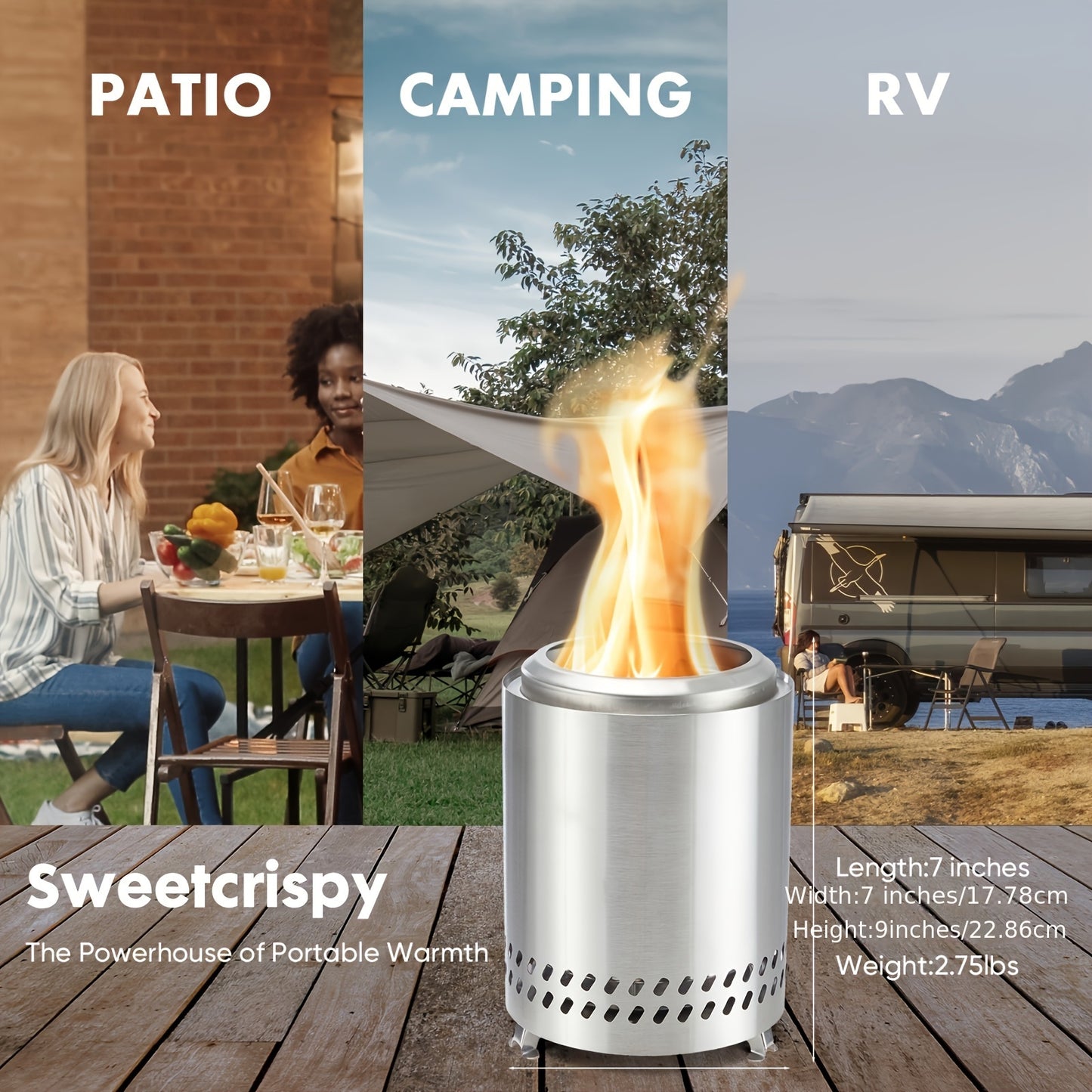 Portable Smokeless Fire Pits