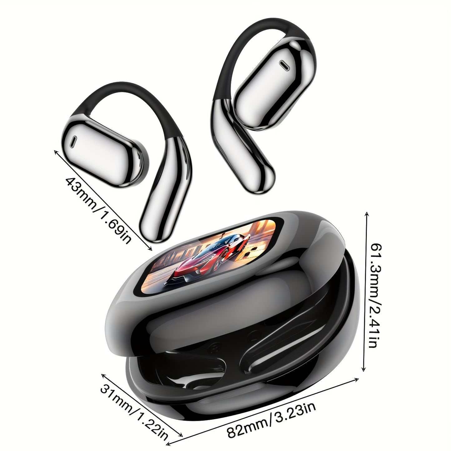 True Wireless Open Ear Earbuds