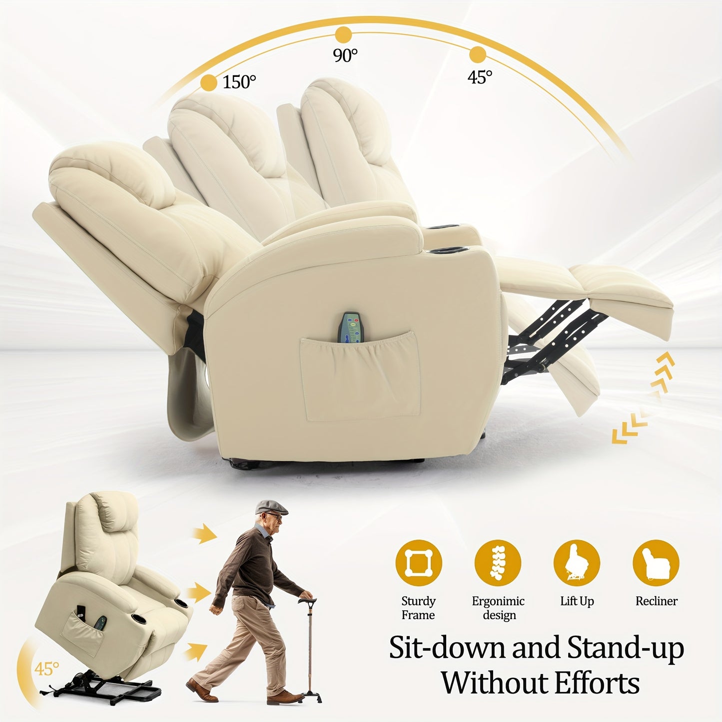 Electric  Power Lift Recliner Chair