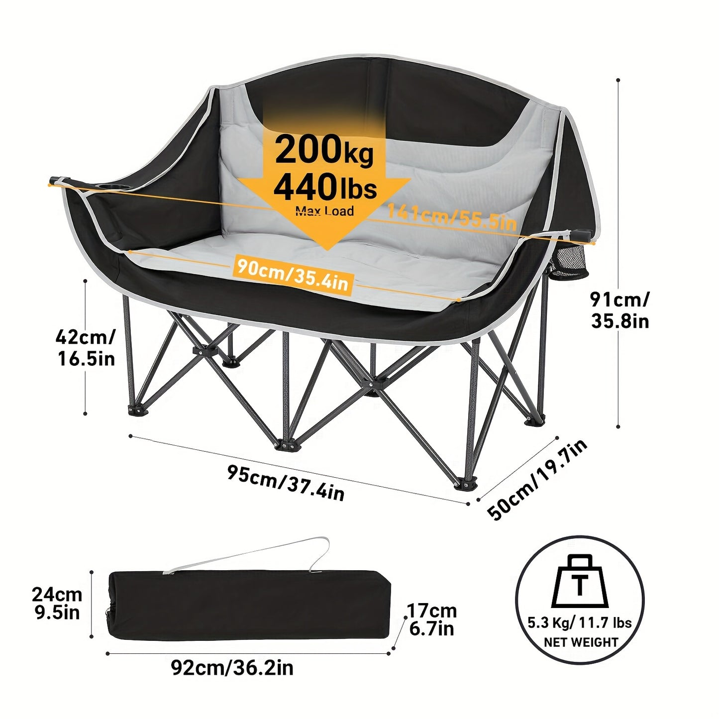 Double Camping Chair