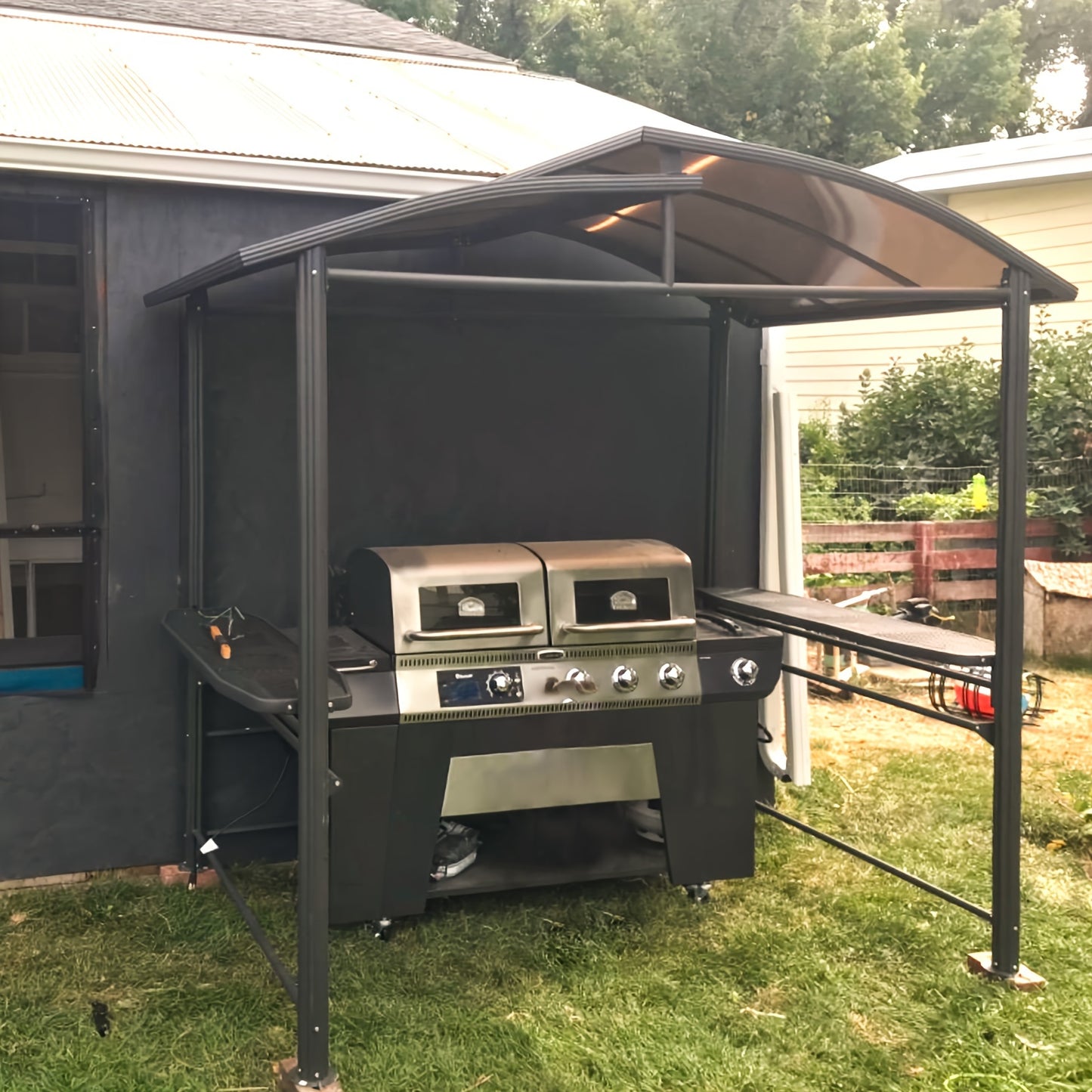 Double-Tier BBQ Grill Gazebo