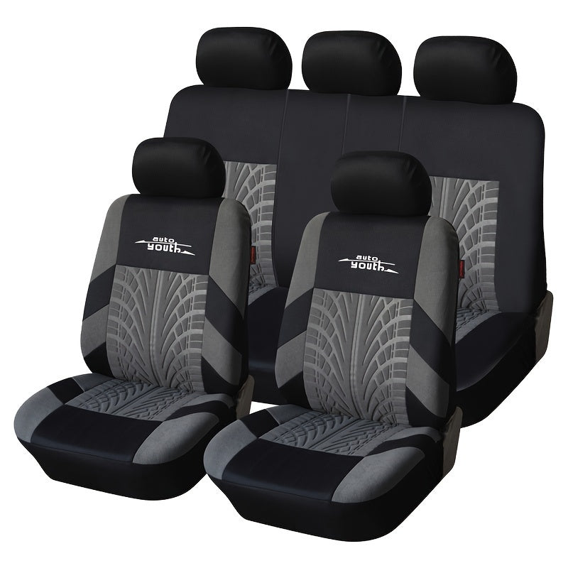 Tire Track Car Seat Covers