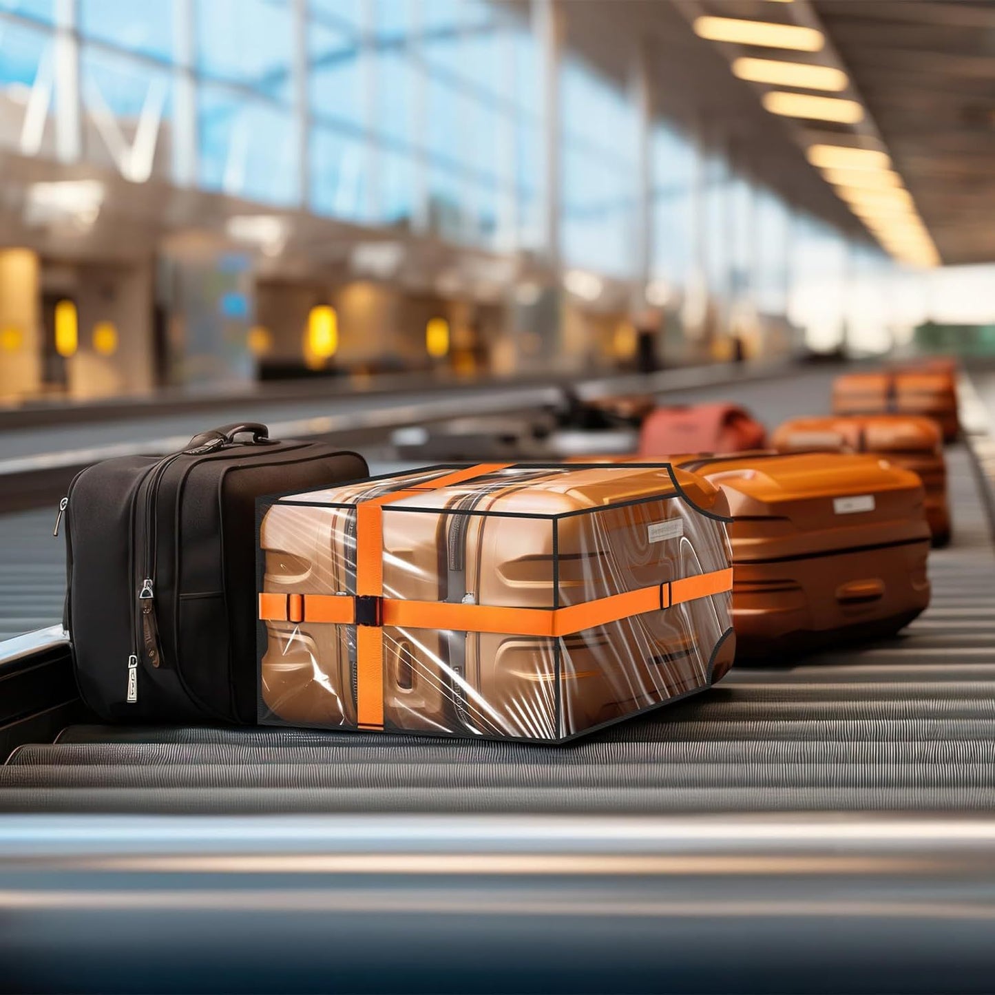 3 PCS clear suitcase cover