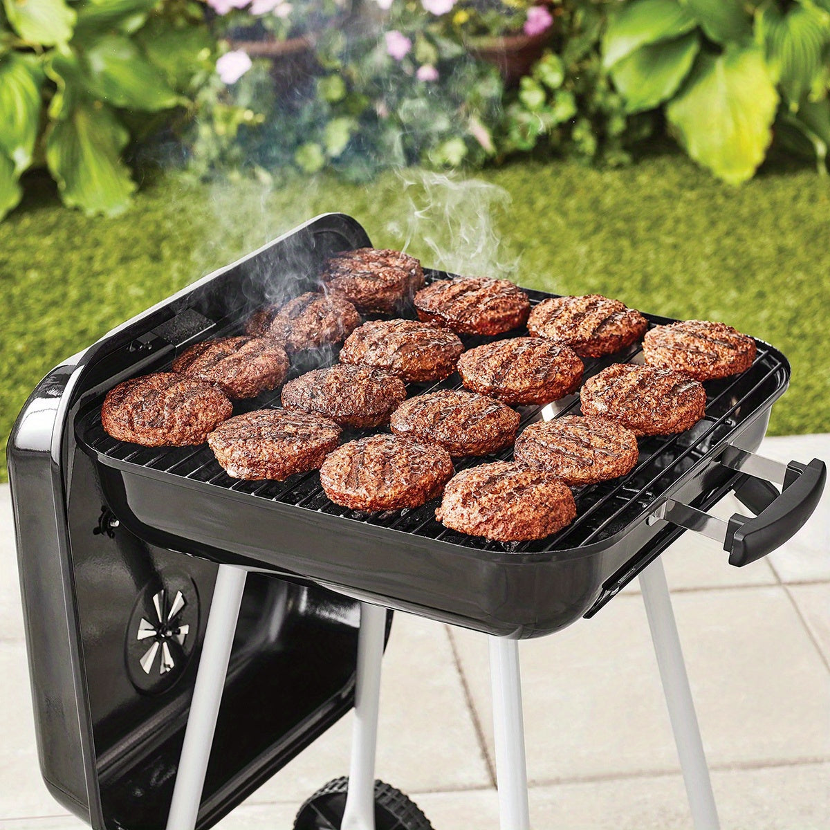 17.5" Square Steel Charcoal Grill