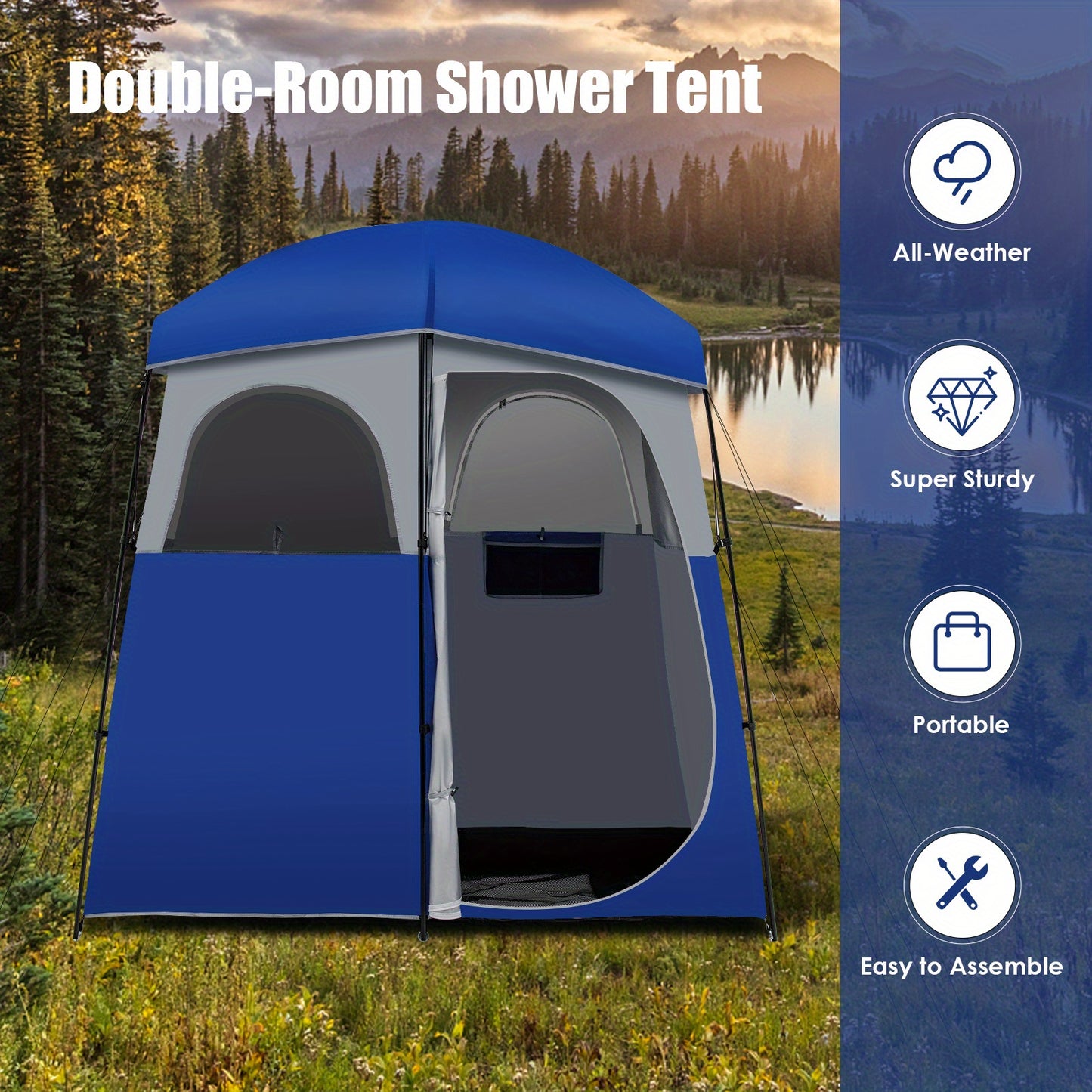 Camping Shower Toilet Tent