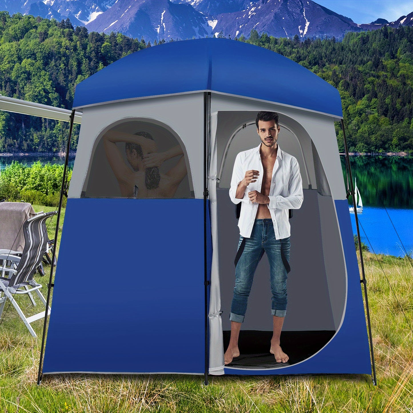 Camping Shower Toilet Tent