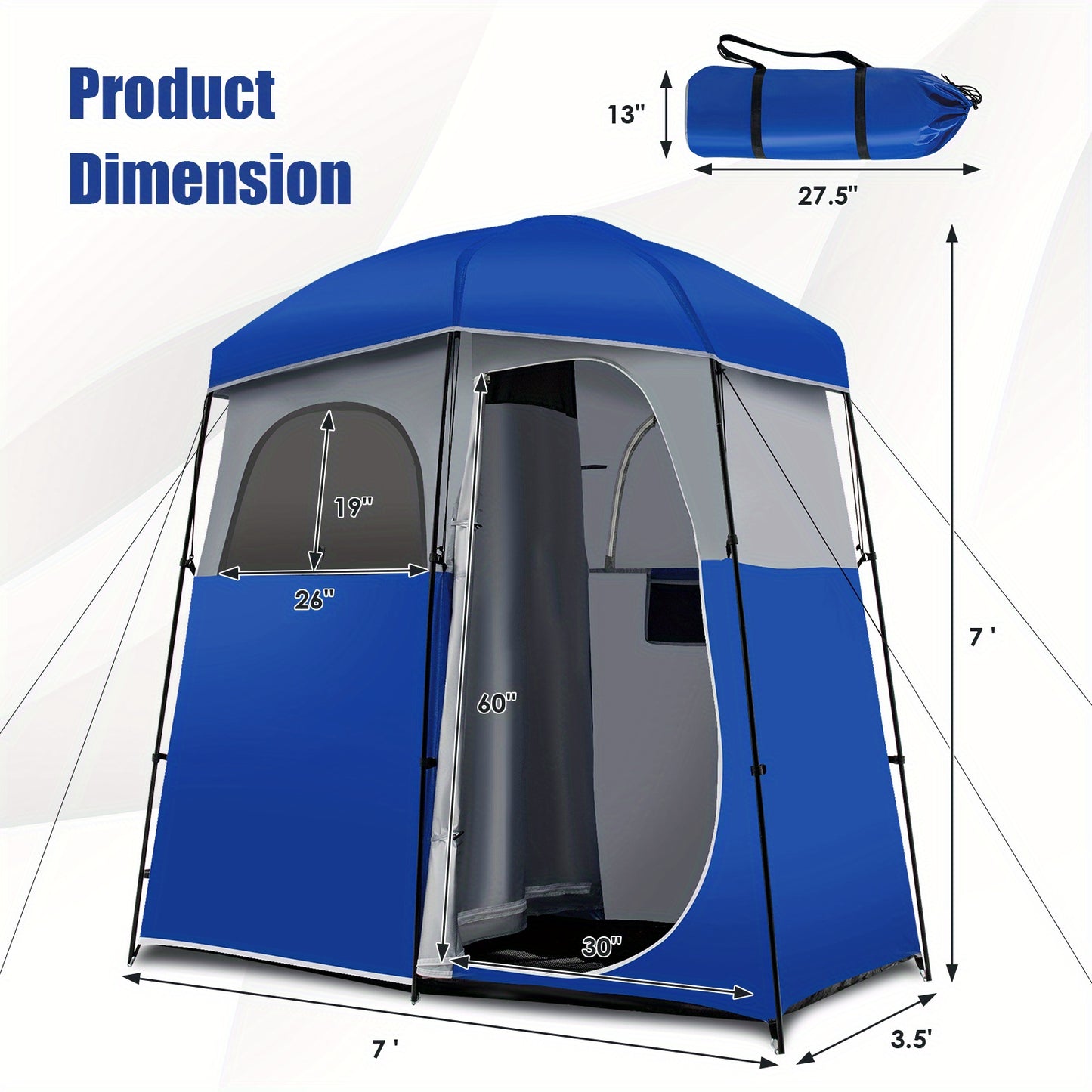Camping Shower Toilet Tent