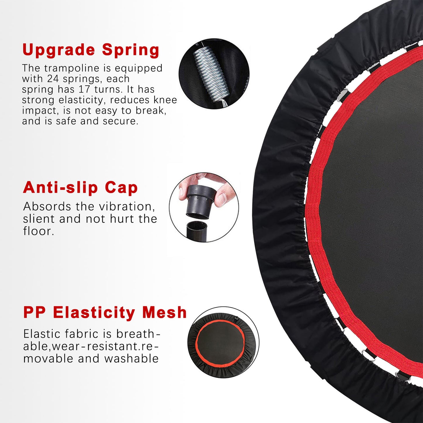 Fitness Trampoline, Foldable