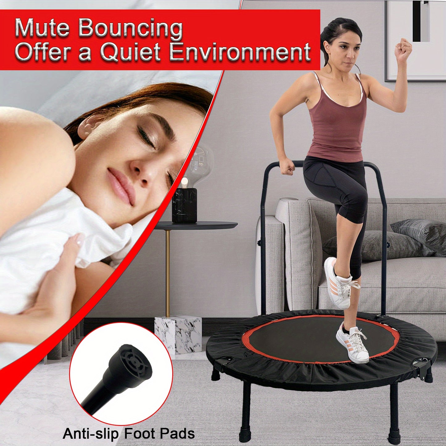 Fitness Trampoline, Foldable