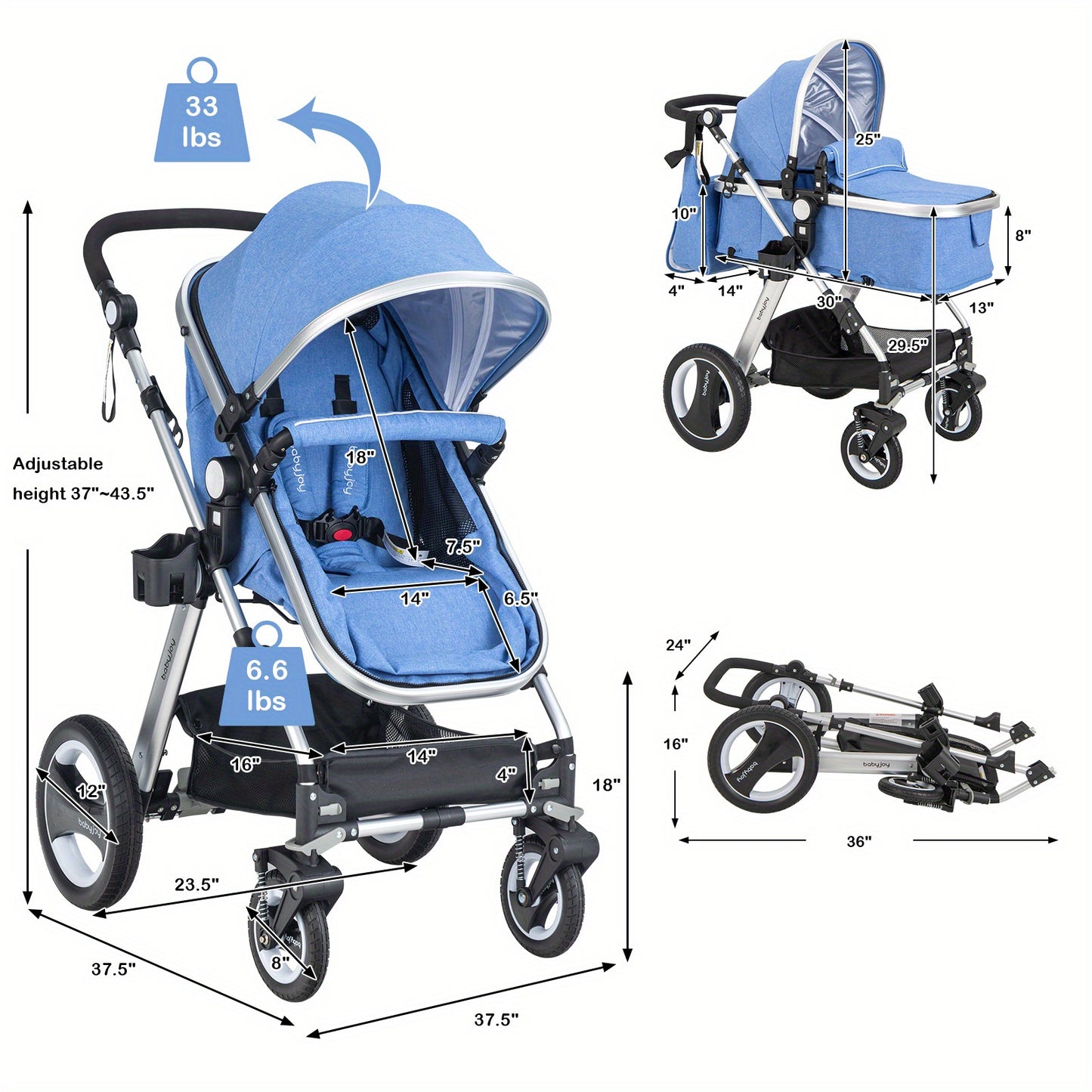 Jogger Folding Infant Stroller