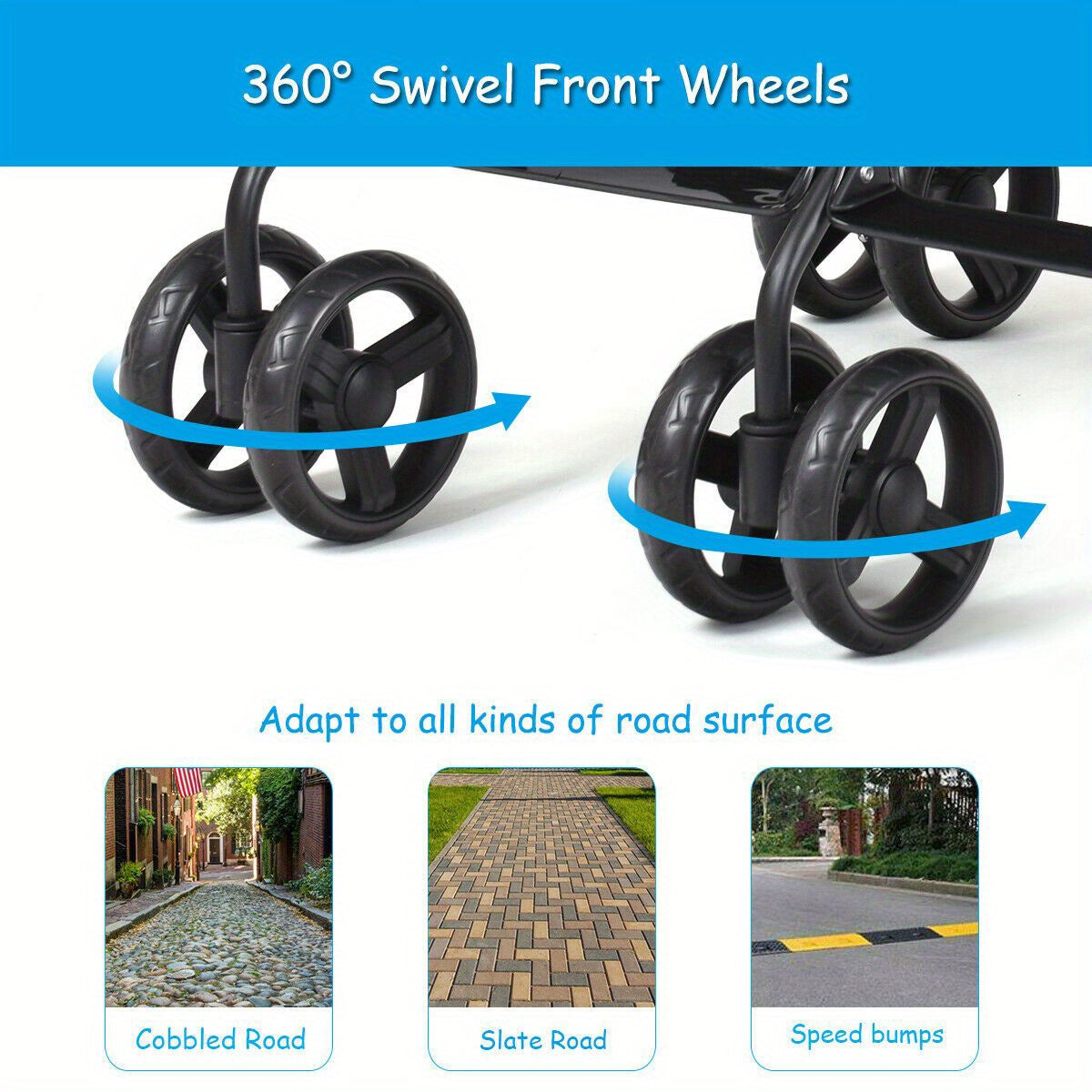 Twin Baby Double Stroller