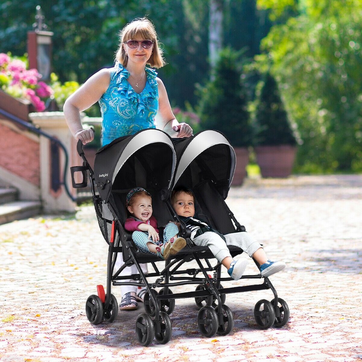 Twin Baby Double Stroller