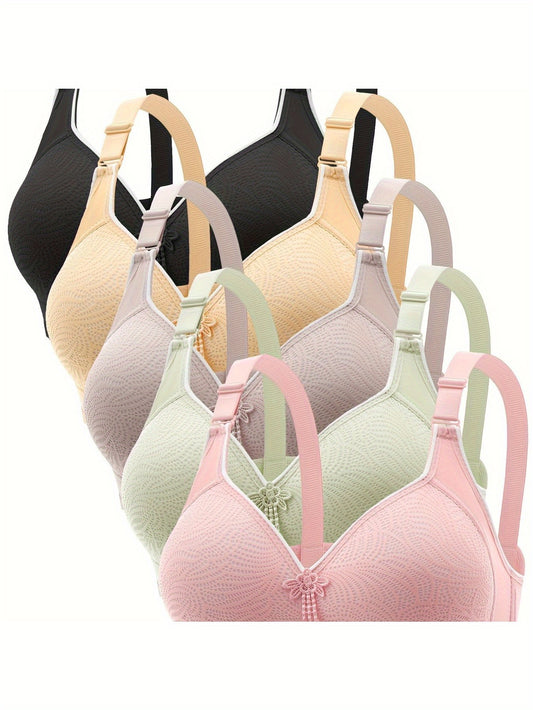 5-Piece Seamless Bra Set