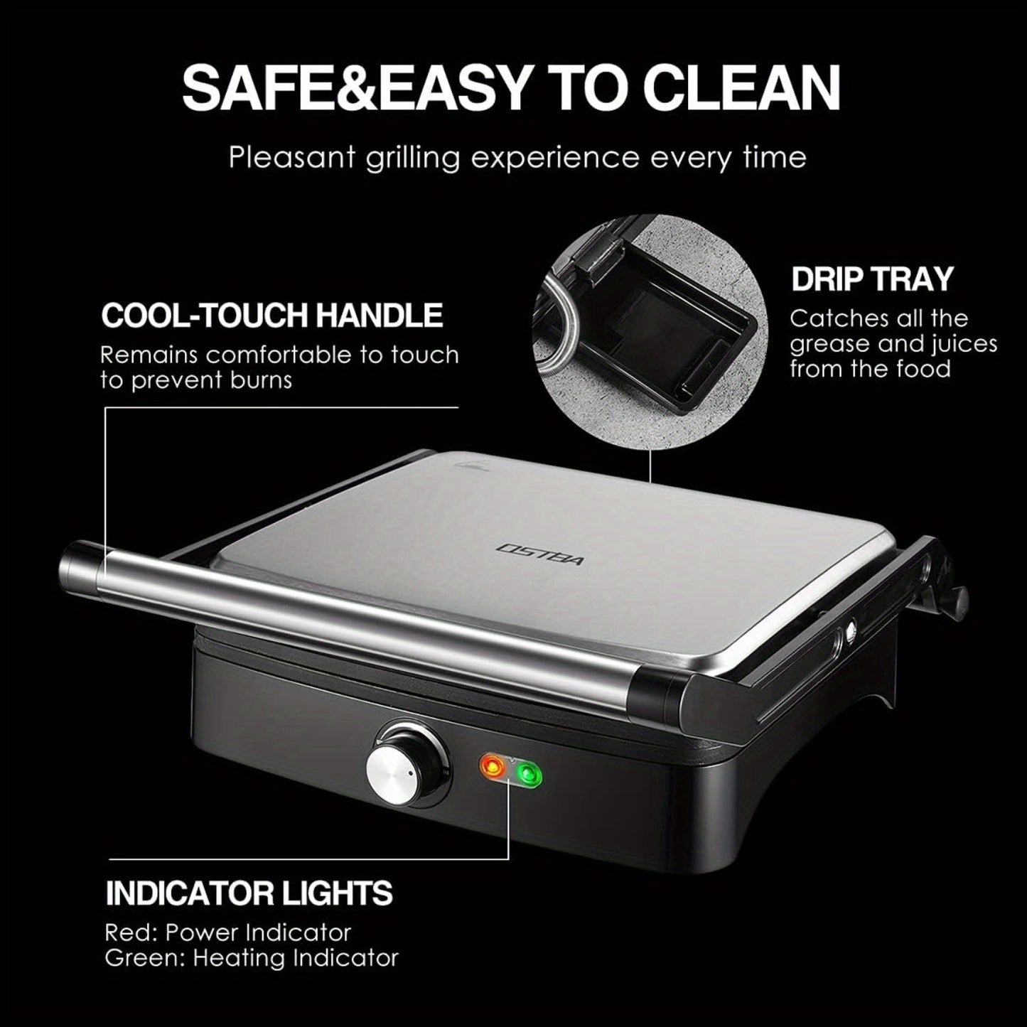 4-Slice Panini Press Grill