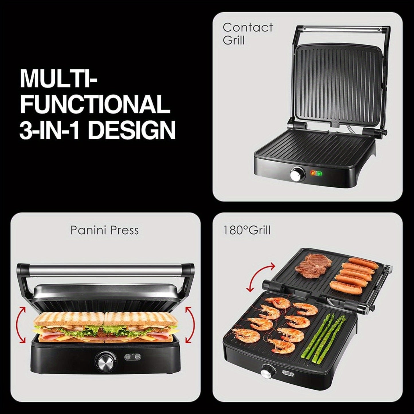 4-Slice Panini Press Grill