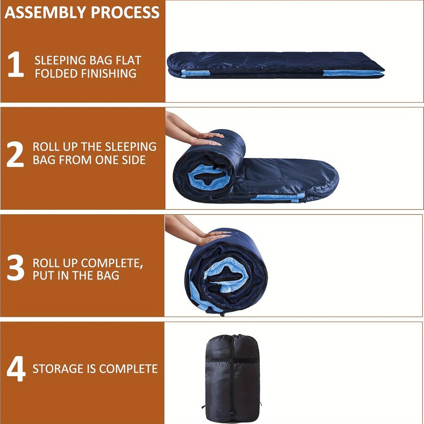Double Sleeping Bag+2 Pillows