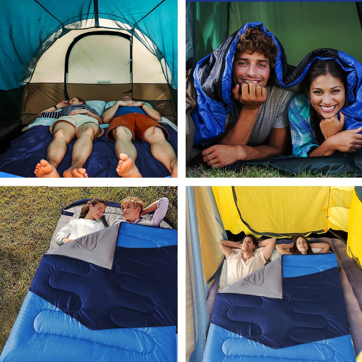 Double Sleeping Bag+2 Pillows
