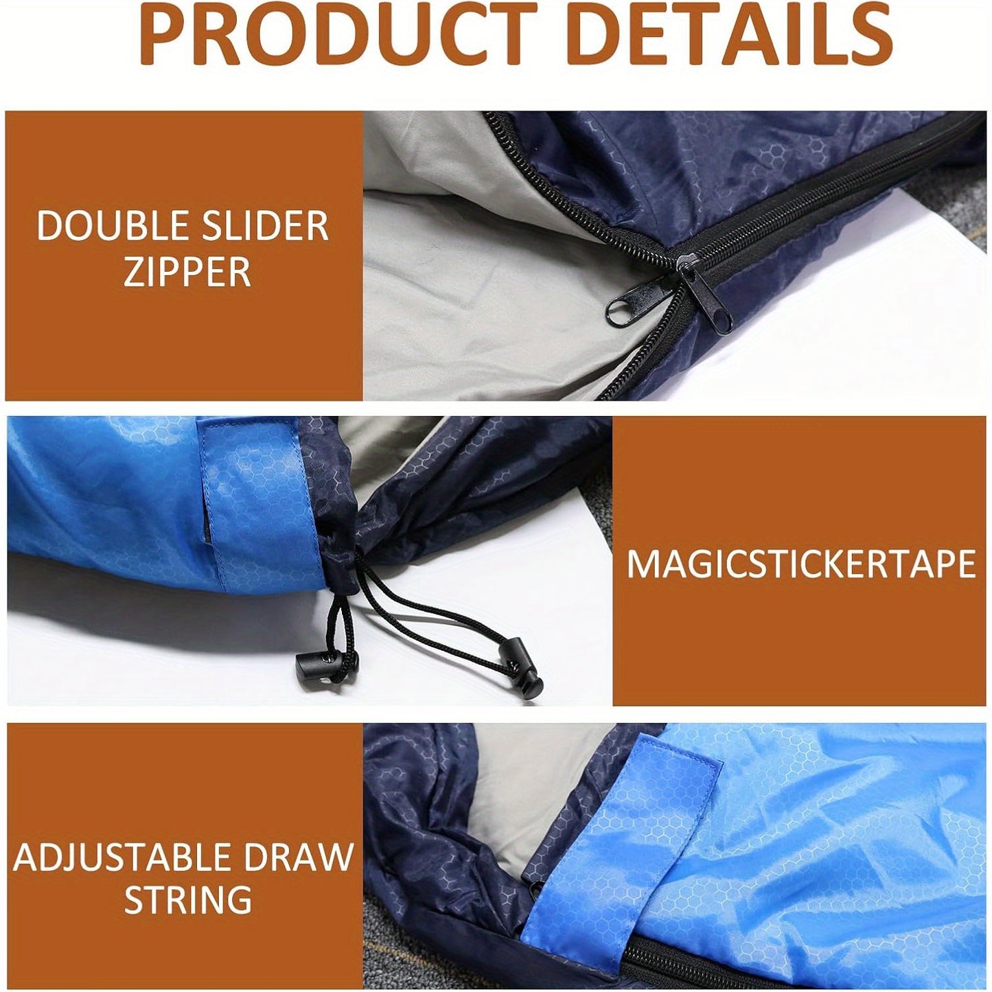 Double Sleeping Bag+2 Pillows