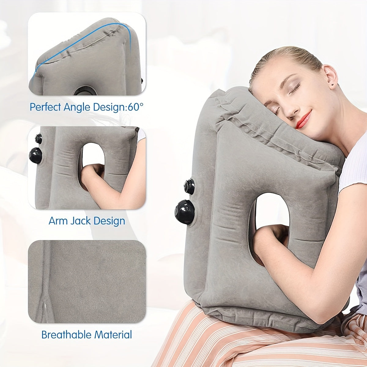 Portable Inflatable Nap Pillow