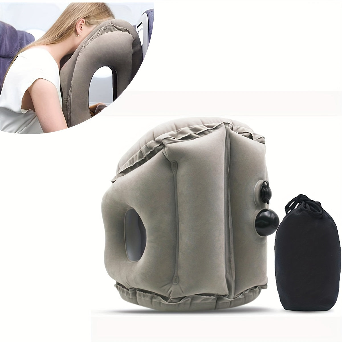 Portable Inflatable Nap Pillow