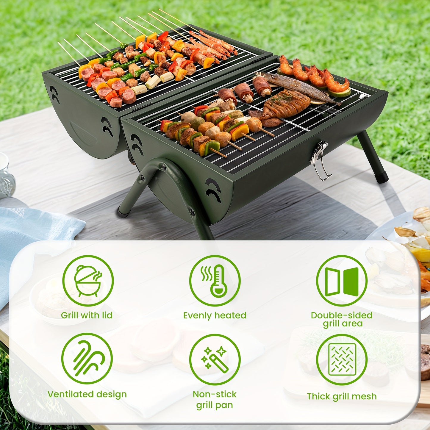 Portable Charcoal Grill