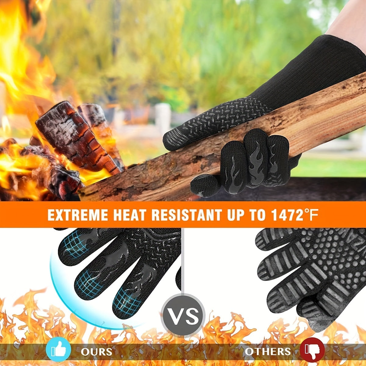 Heat Resistant Grilling gloves