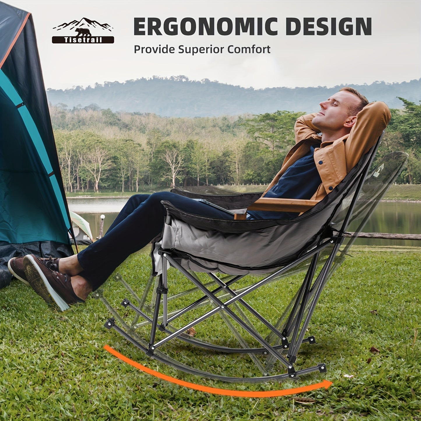 Oversized Rocking Camping Chair