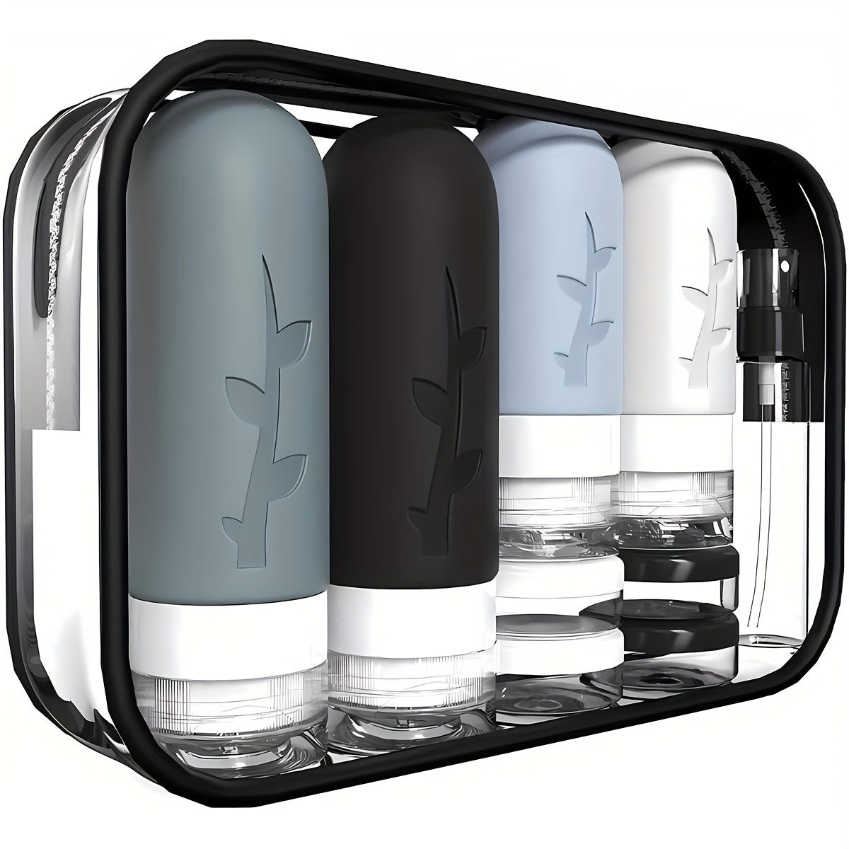 Travel Bottle Set with Storage Bag