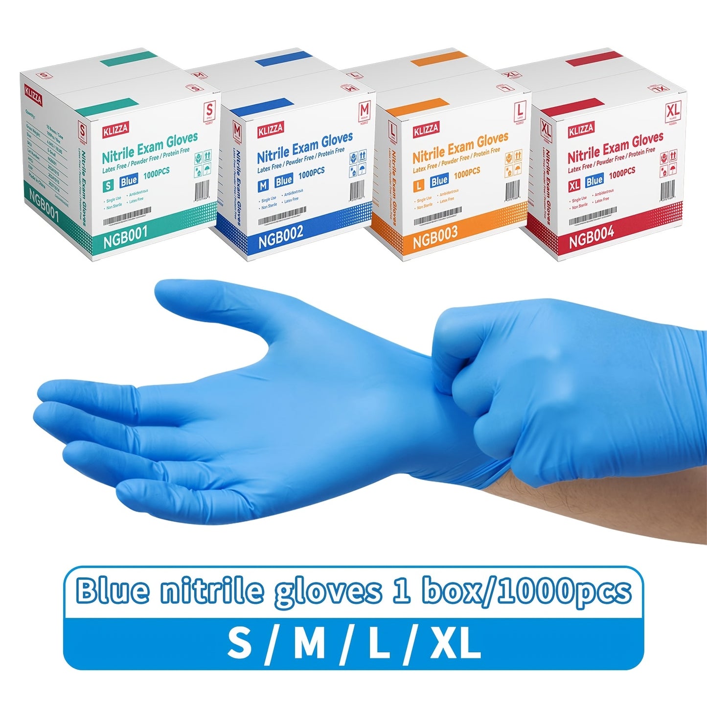 Blue Nitrile Gloves