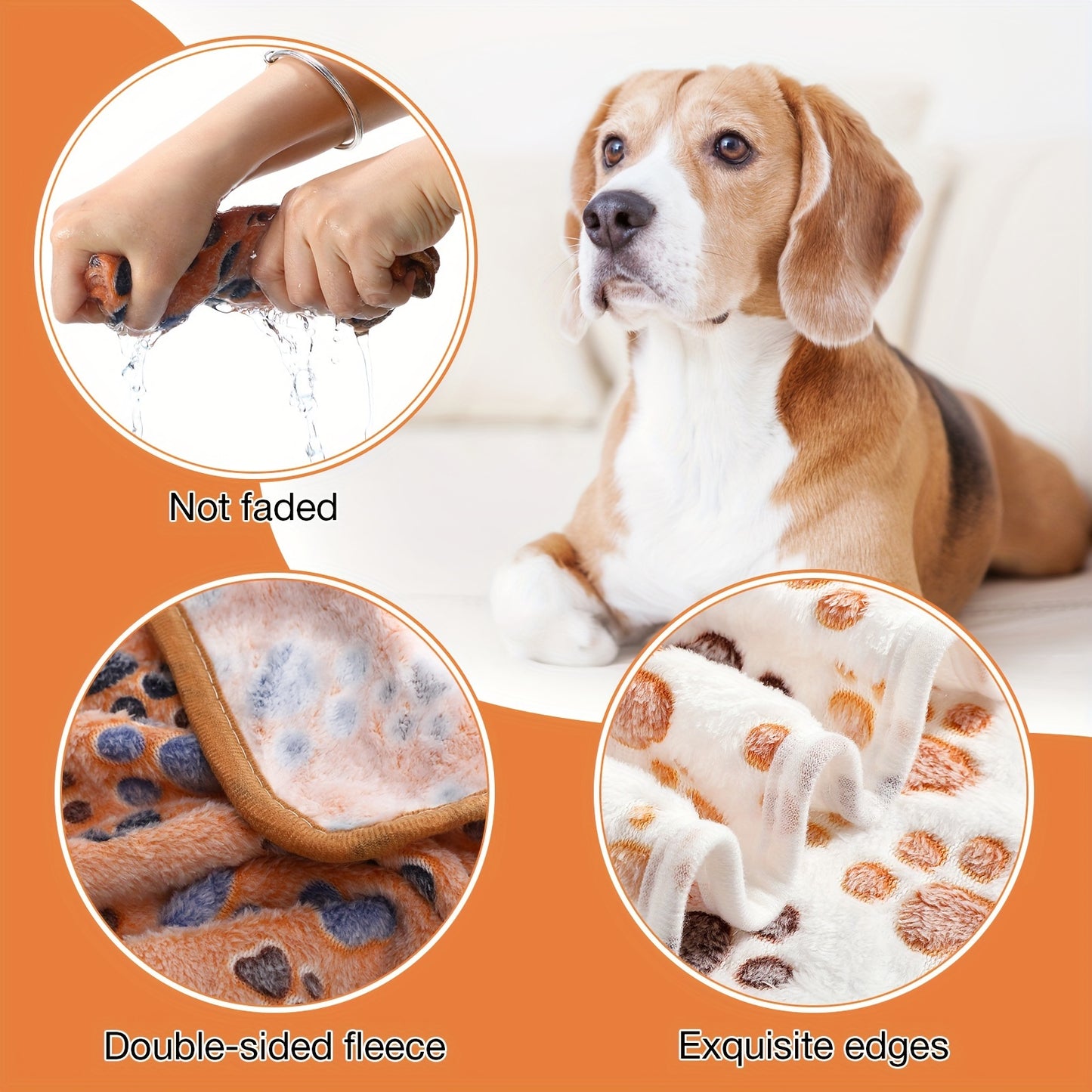 Soft Fleece Pet Bed Blankets