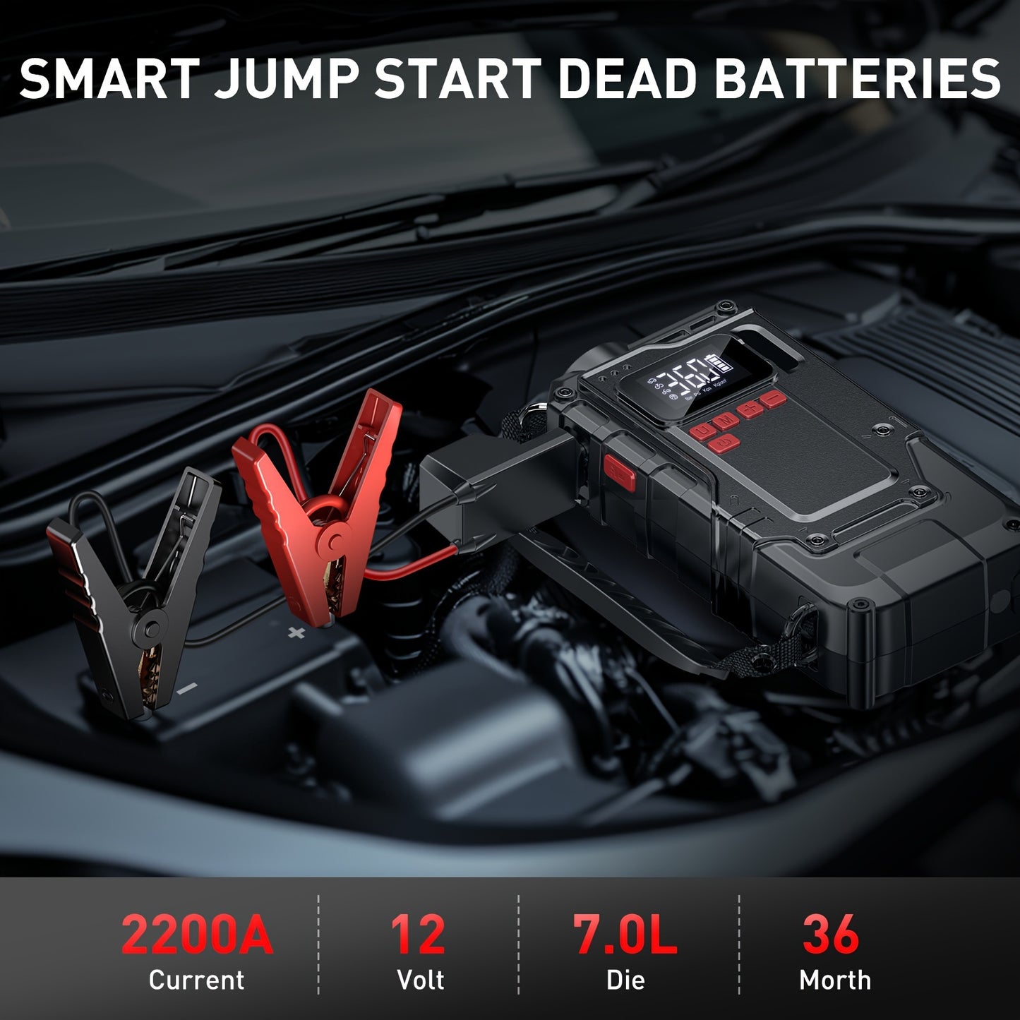 3000A Portable Car Jump Starter