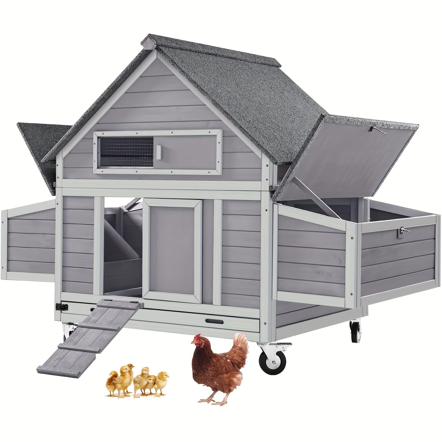 Large Wooden Chicken Coop