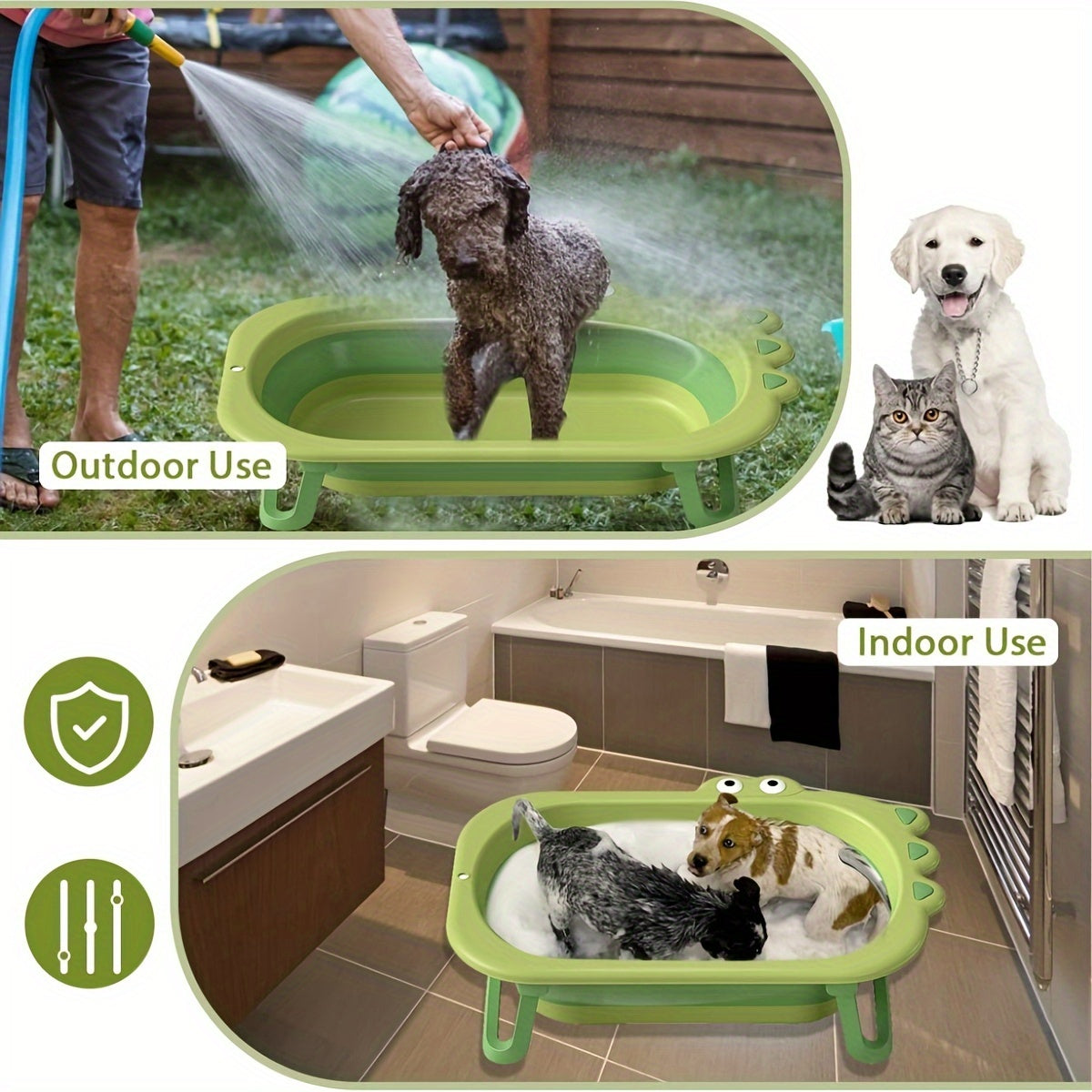 Portable Travel Pet Bath Tub