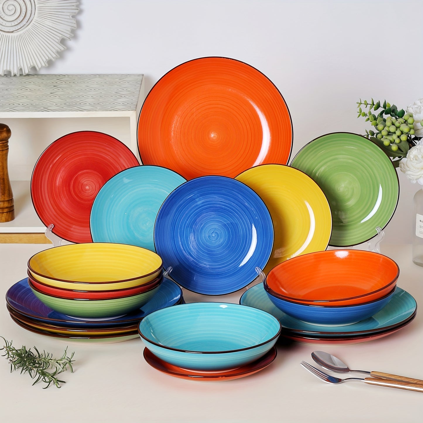 18-Piece Stoneware Dinnerware