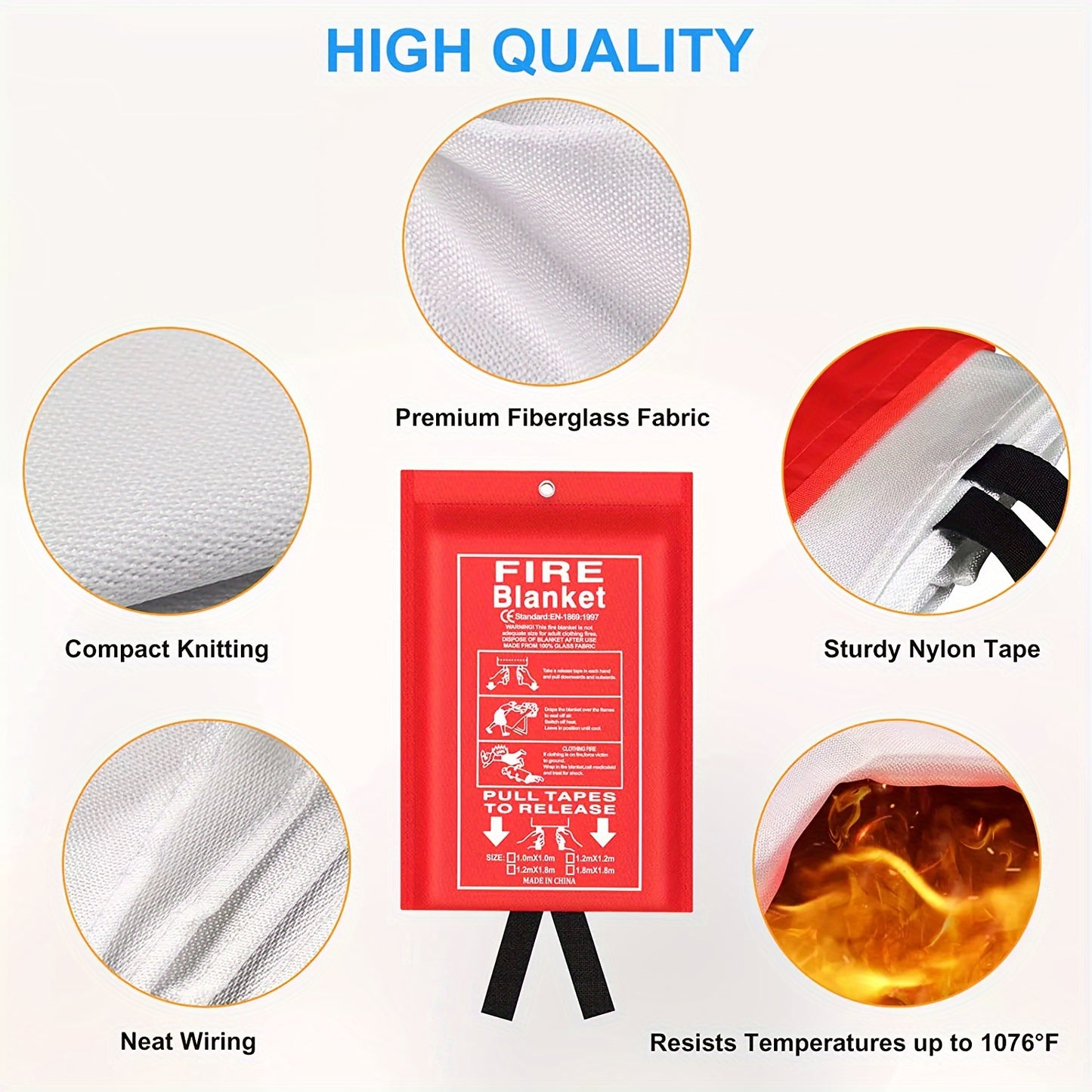 Fiberglass Fire Blankets