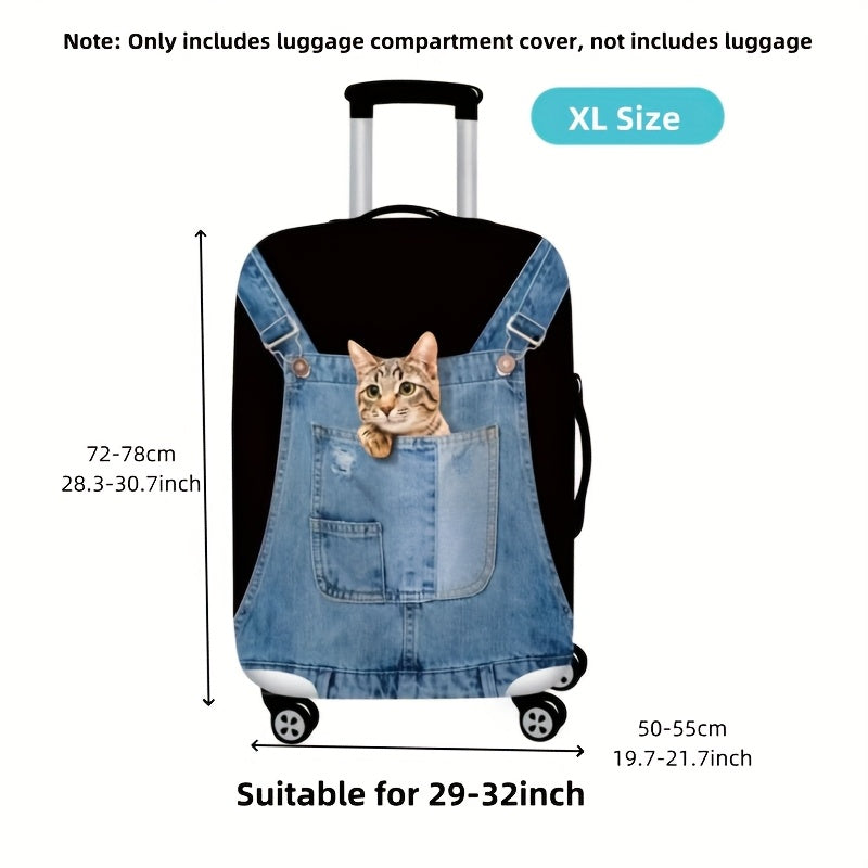 Cat Cartoon Luggage Cover