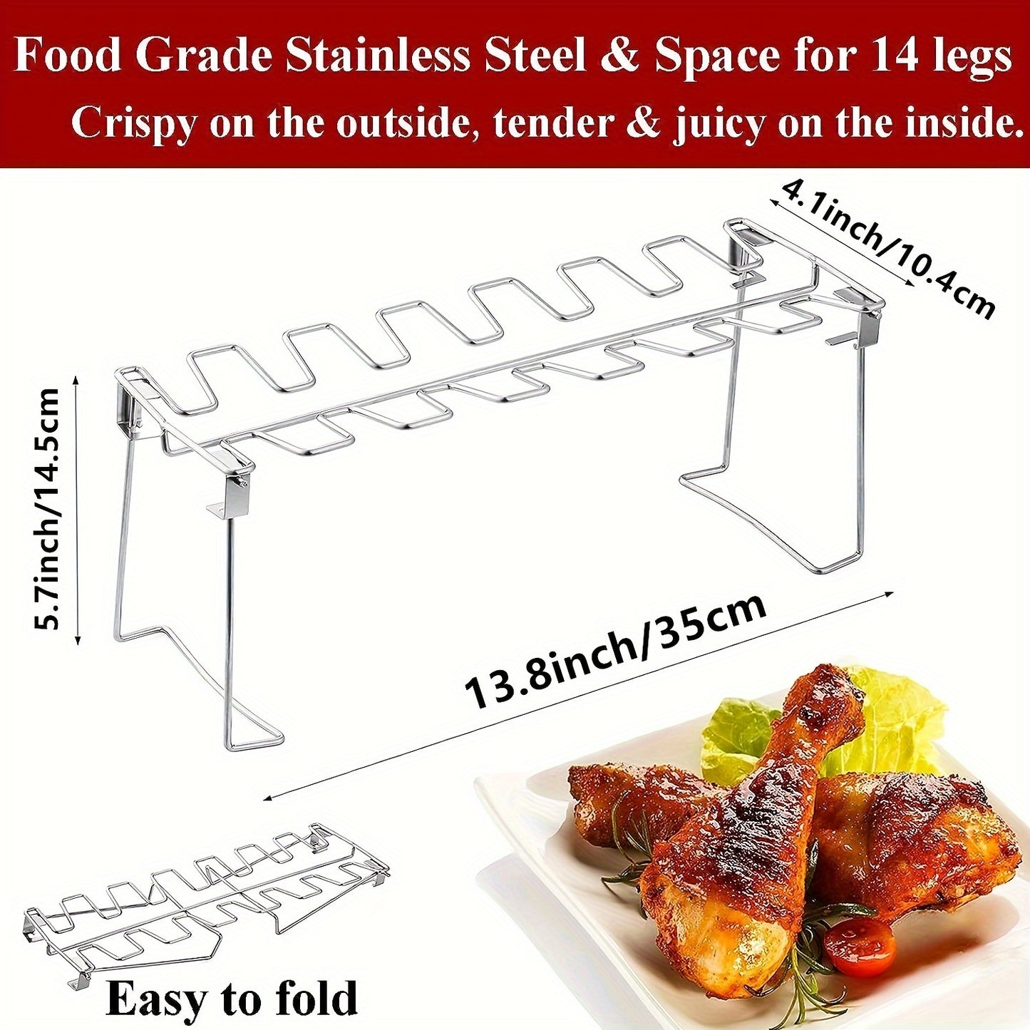 Grilled Chicken Leg Rack