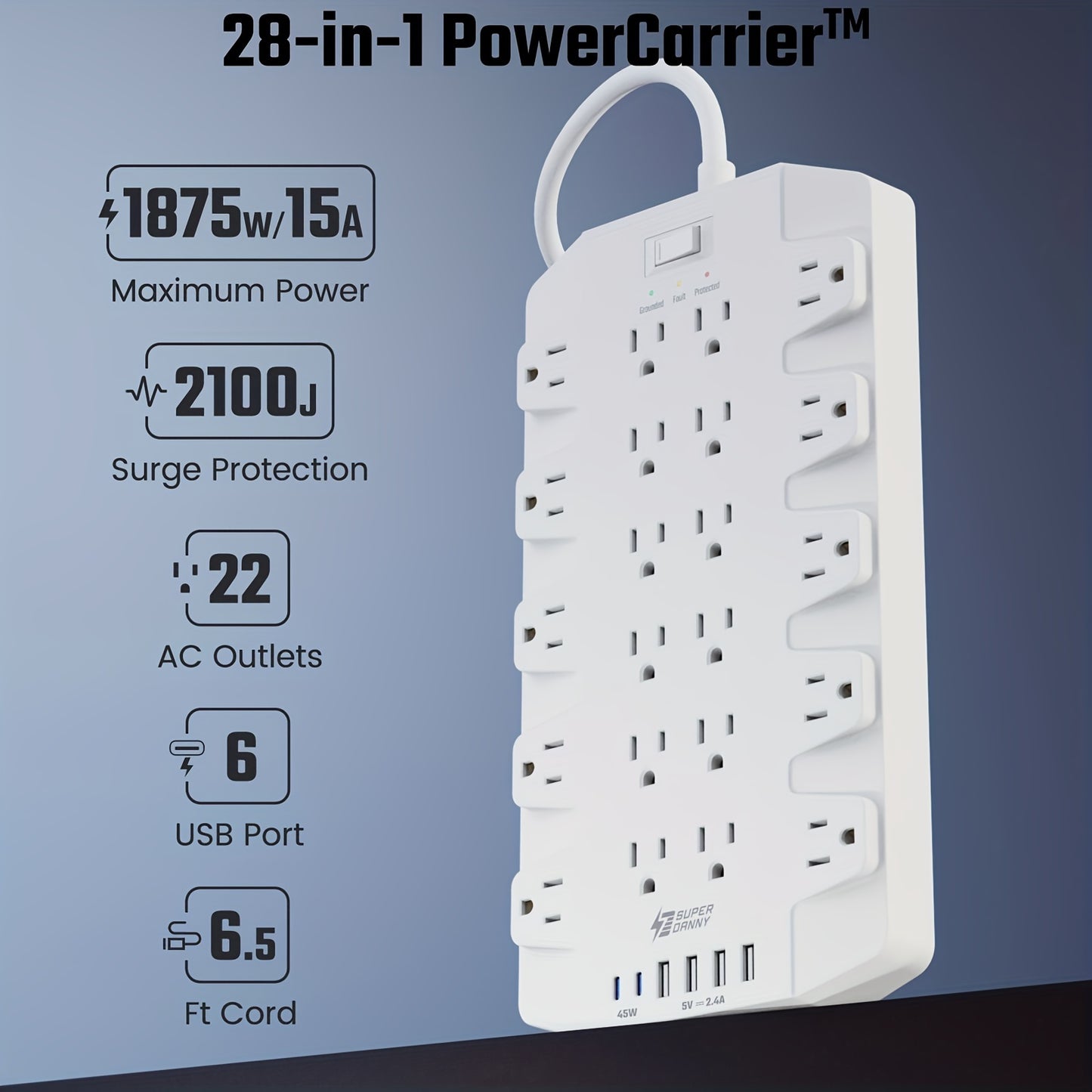 Power Strip Surge Protector