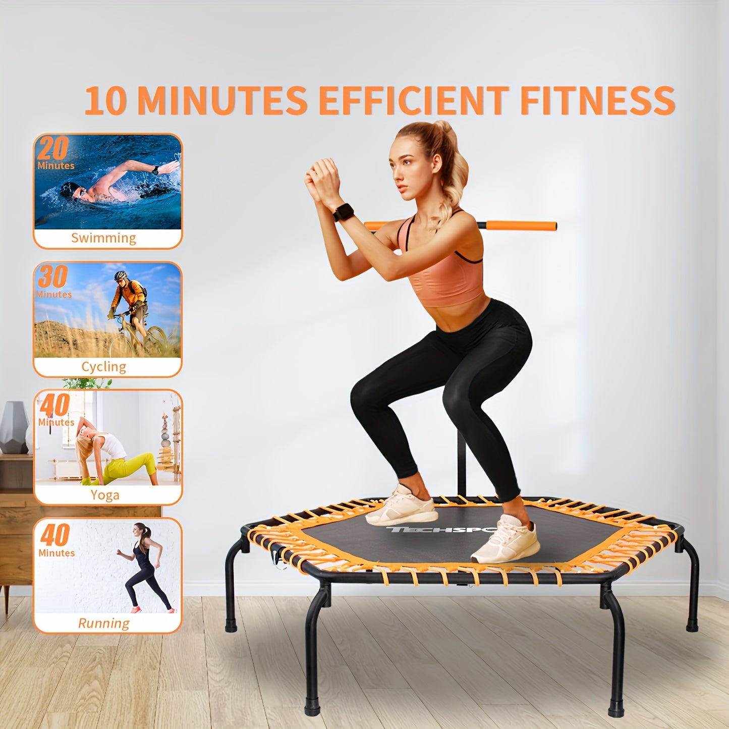 50" Foldable Fitness Trampoline